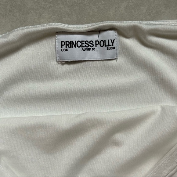 Princess Polly Mini Dress in White. Size 6 US/ 10 AU - Picture 5 of 5